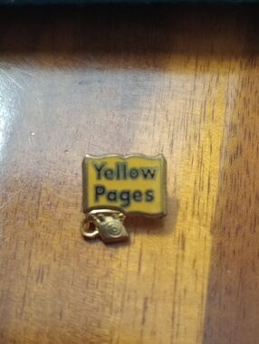 Vintage "Yellow Pages" Salesman Lapel Pin